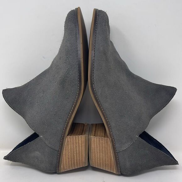Cole Haan Gray Suede Booties, women’s size 10.5 B, 2” heel - Picture 1 of 12